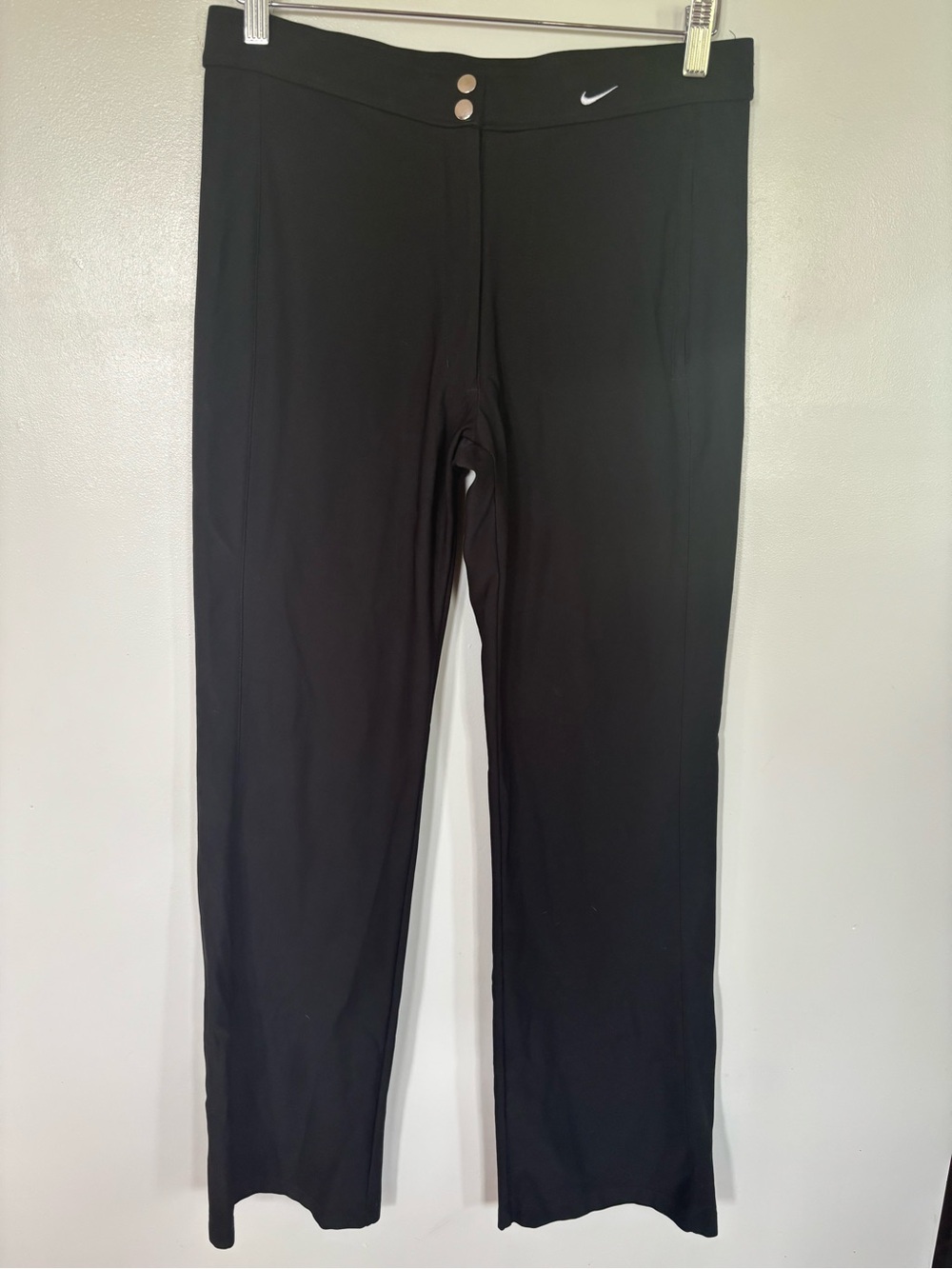 Nike women’s black mid-rise athletic trousers